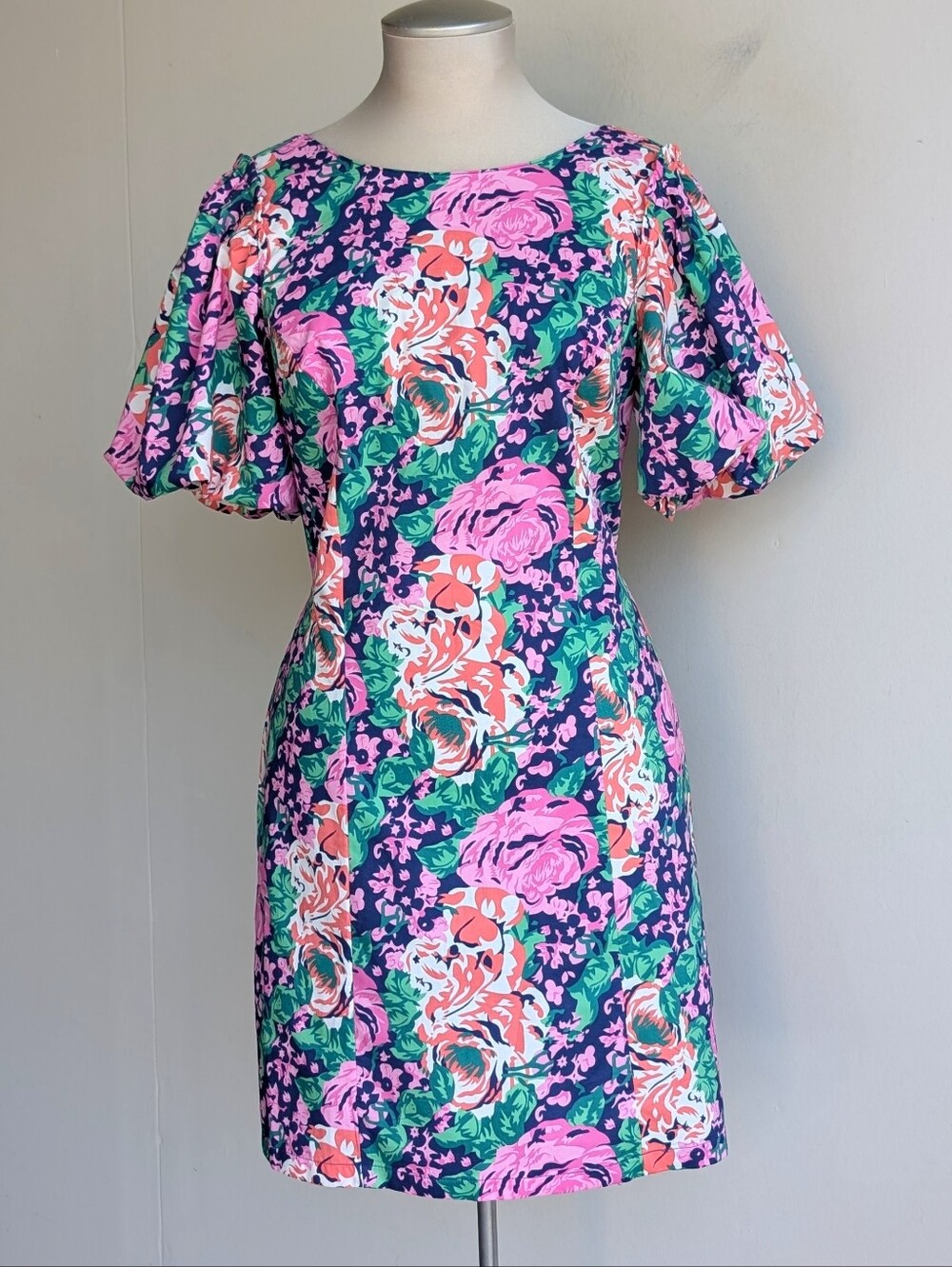 Melloday Floral Puff-Sleeve Summer Dress